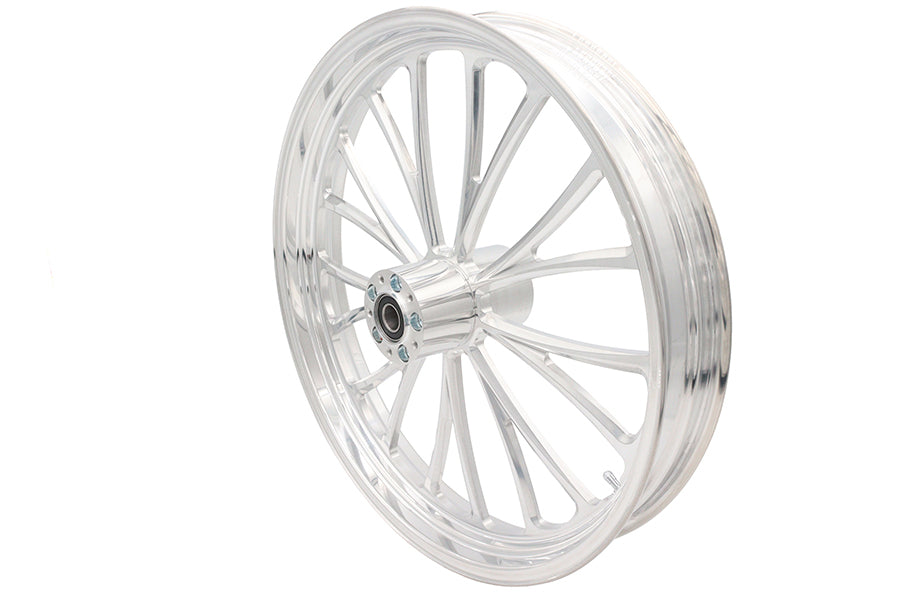 HARLEY 23 inch x 3.5 inch Manhattan Front Wheel Polished Aluminum Fits 0-  Custom, Application