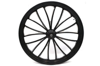 HARLEY 26 inch x 3.5 inch Manhattan Front Wheel Black Cut Fits 0-  Custom, Application