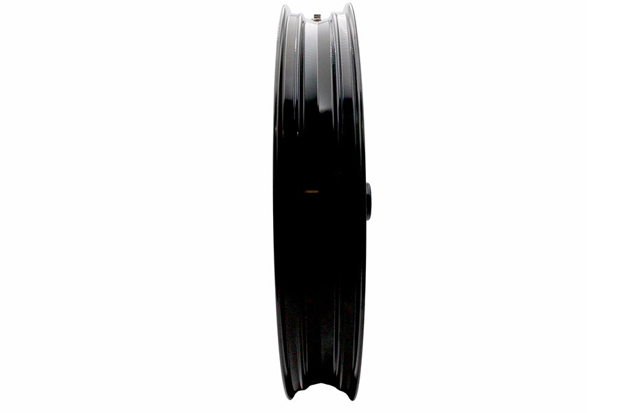 HARLEY 26 inch x 3.5 inch Manhattan Front Wheel Black Cut Fits 0-  Custom, Application