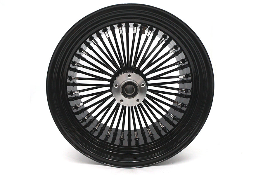 HARLEY 18 inch x 10.5 inch King Spoke Rear Wheel Black Fits 0-  Custom, Application