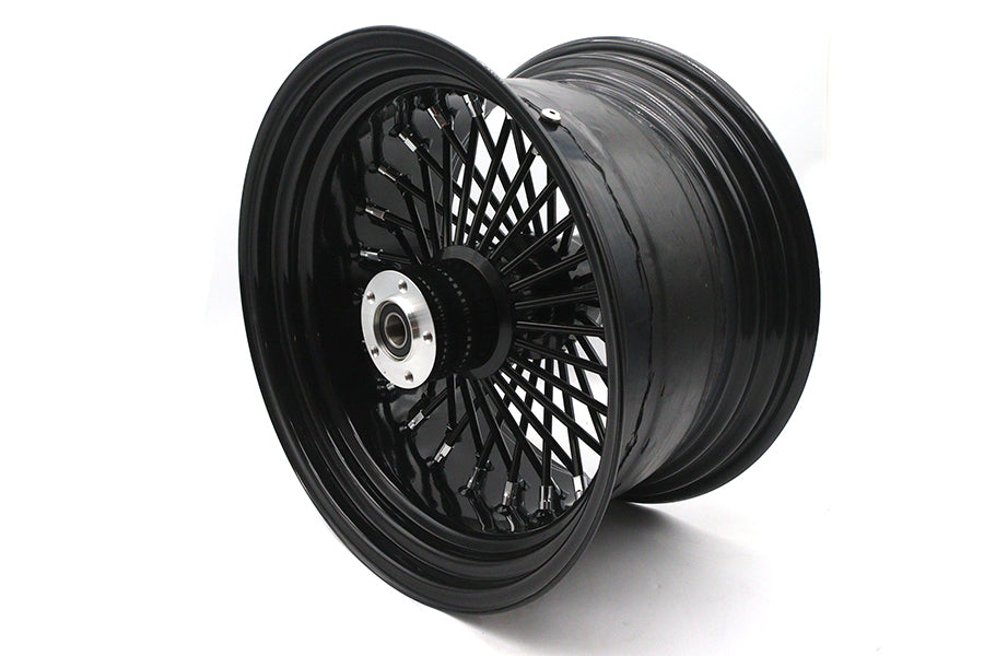 HARLEY 18 inch x 10.5 inch King Spoke Rear Wheel Black Fits 0-  Custom, Application