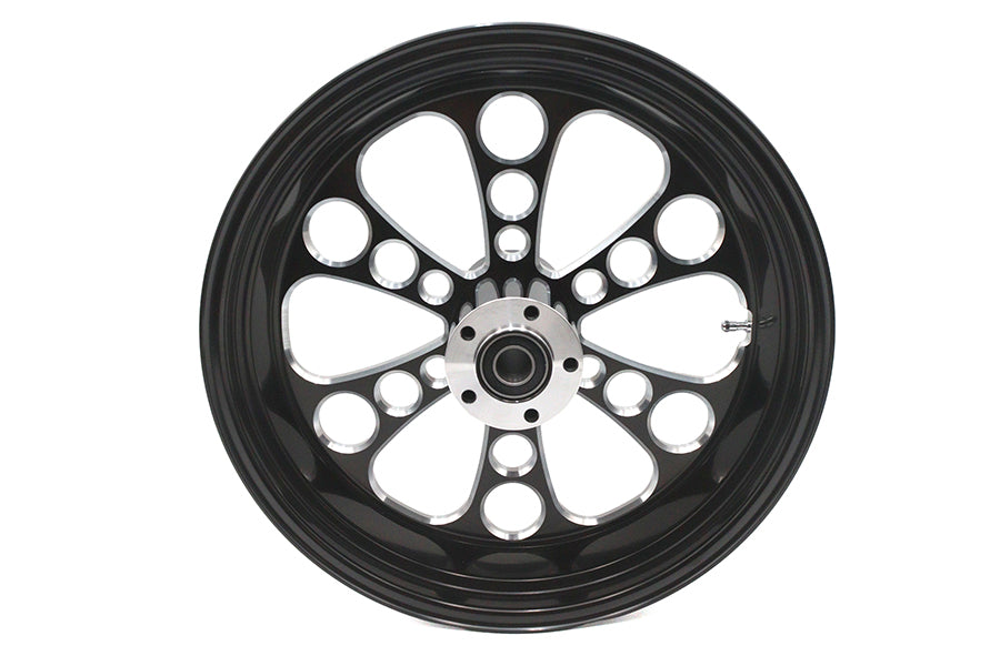 HARLEY 18 inch x 5.5 inch Kool Kat Rear Wheel Black Cut Fits 0-  Custom, Application