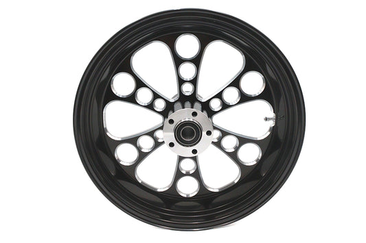 HARLEY 18 inch x 5.5 inch Kool Kat Rear Wheel Black Cut Fits 0-  Custom, Application