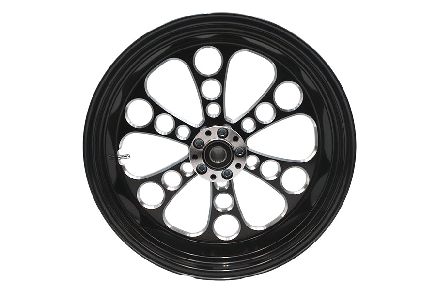 HARLEY 18 inch x 5.5 inch Kool Kat Rear Wheel Black Cut Fits 0-  Custom, Application