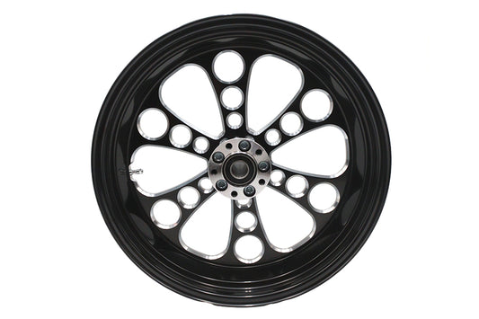 HARLEY 18 inch x 5.5 inch Kool Kat Rear Wheel Black Cut Fits 0-  Custom, Application