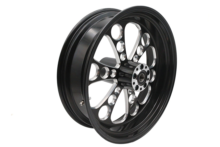 HARLEY 18 inch x 5.5 inch Kool Kat Rear Wheel Black Cut Fits 0-  Custom, Application