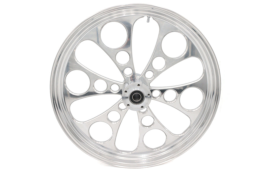 HARLEY 23 inch x 3.5 inch Kool Kat Front Wheel Polished Aluminum Fits 0-  Custom, Application