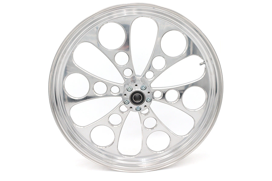 HARLEY 23 inch x 3.5 inch Kool Kat Front Wheel Polished Aluminum Fits 0-  Custom, Application
