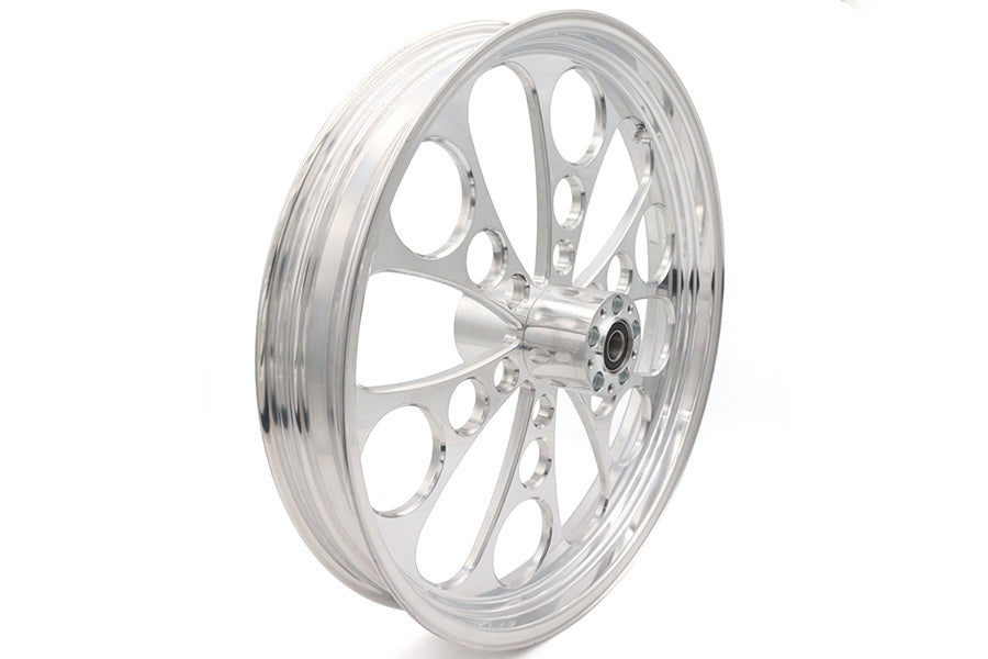 HARLEY 23 inch x 3.5 inch Kool Kat Front Wheel Polished Aluminum Fits 0-  Custom, Application