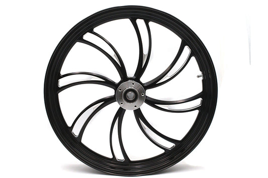HARLEY 23 inch x 3.5 inch Vortex Front Wheel Black Cut Fits 0-  Custom, application