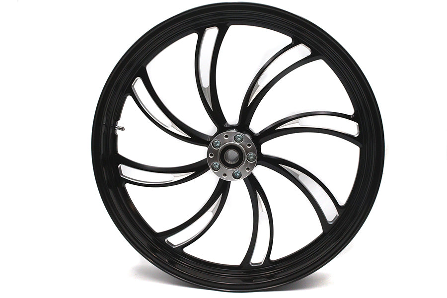 HARLEY 23 inch x 3.5 inch Vortex Front Wheel Black Cut Fits 0-  Custom, application