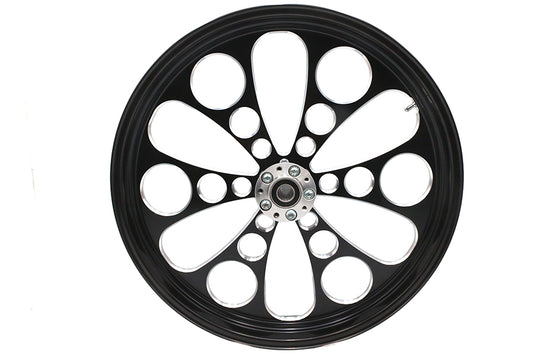 HARLEY 23 inch x 3.5 inch Kool Kat Front Wheel Black Cut Fits 0-  Custom, application
