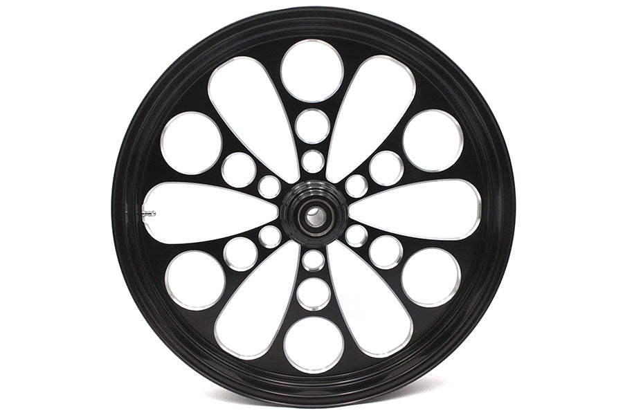 HARLEY 23 inch x 3.5 inch Kool Kat Front Wheel Black Cut Fits 0-  Custom, application