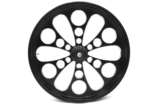 HARLEY 23 inch x 3.5 inch Kool Kat Front Wheel Black Cut Fits 0-  Custom, application