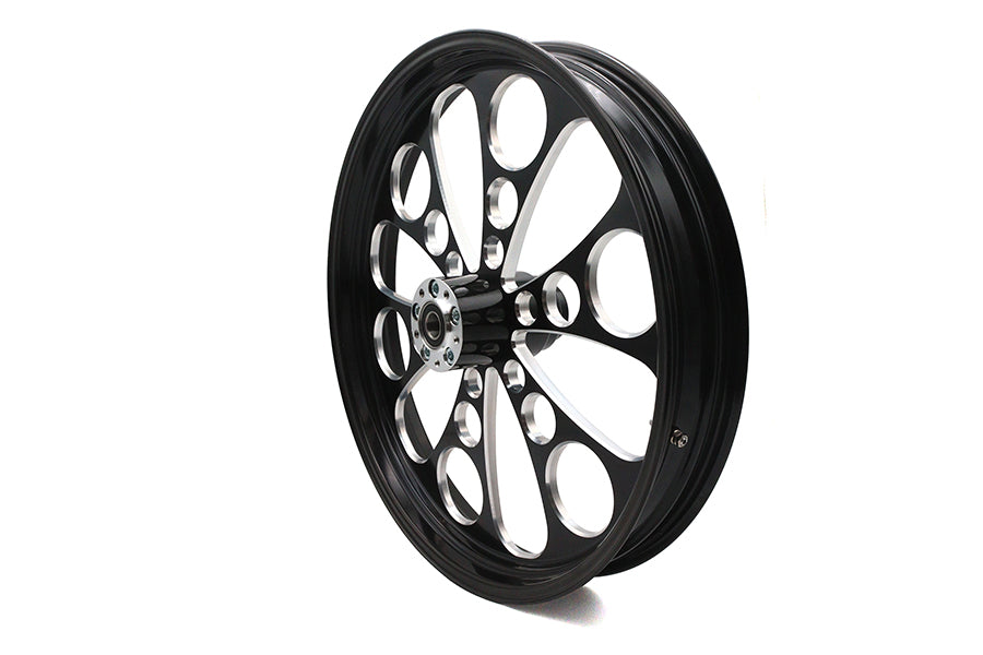 HARLEY 23 inch x 3.5 inch Kool Kat Front Wheel Black Cut Fits 0-  Custom, application