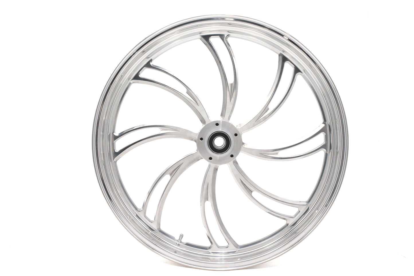 HARLEY 23 inch x 3.5 inch Vortex Front Wheel Polished Aluminum Fits 0-  Custom, application