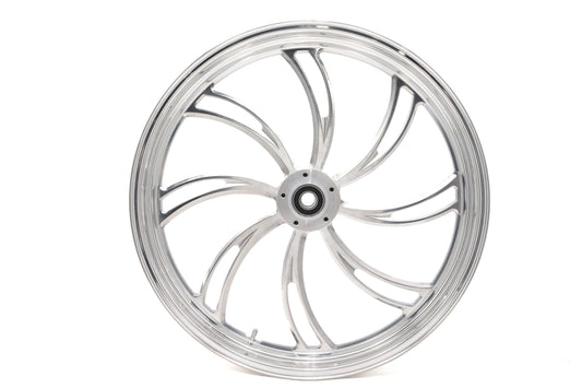 HARLEY 23 inch x 3.5 inch Vortex Front Wheel Polished Aluminum Fits 0-  Custom, application