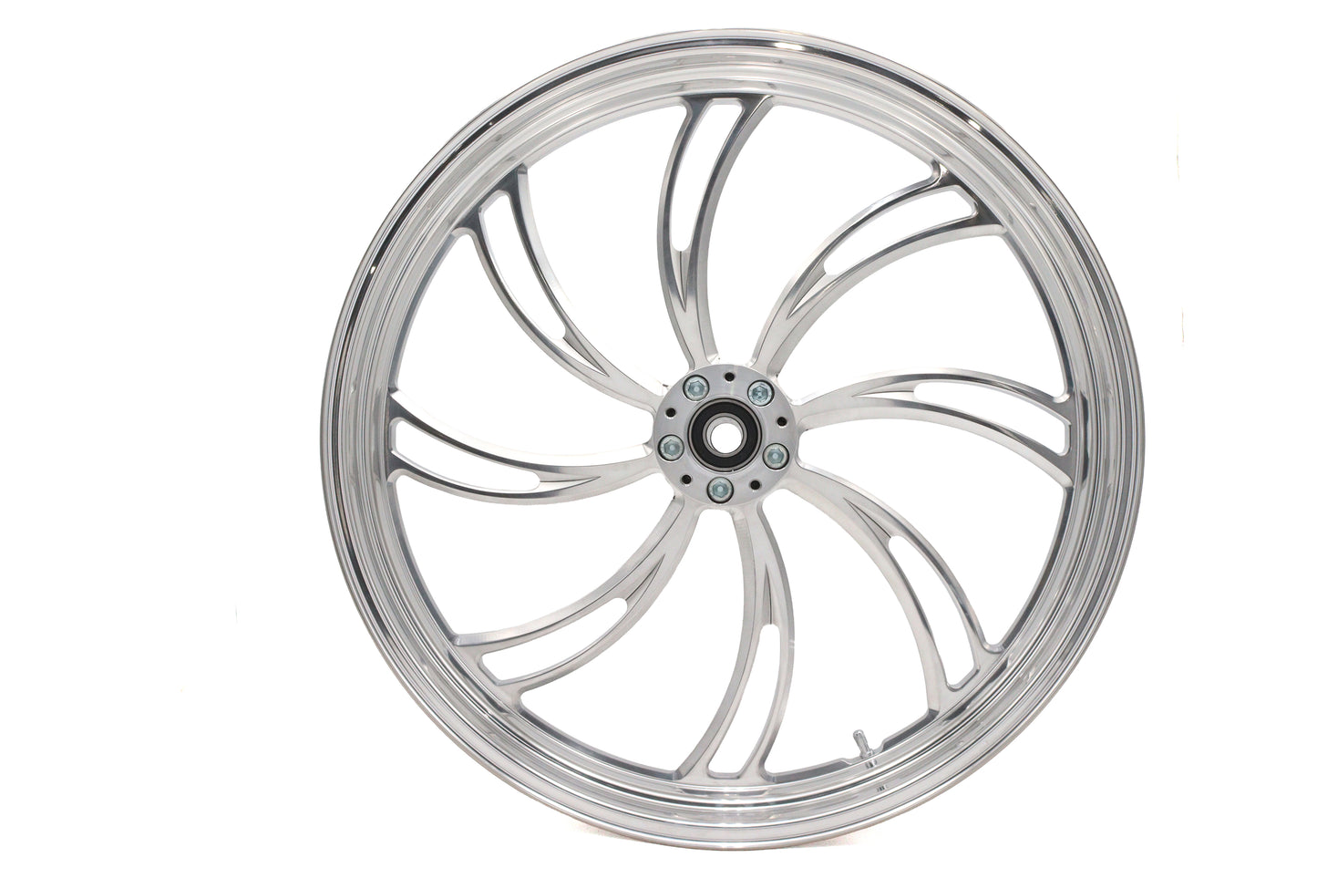 HARLEY 23 inch x 3.5 inch Vortex Front Wheel Polished Aluminum Fits 0-  Custom, application