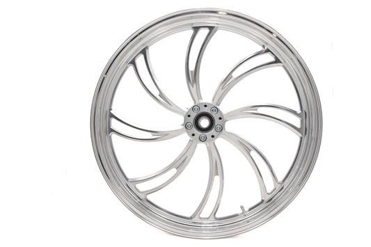 HARLEY 23 inch x 3.5 inch Vortex Front Wheel Polished Aluminum Fits 0-  Custom, application