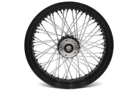 HARLEY 18 inch x 3.5 inch Ultima 60 Spoke Front Wheel Black Fits 0-  Custom, Application with 1 axle