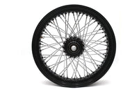 HARLEY 18 inch x 3.5 inch Ultima 60 Spoke Front Wheel Black Fits 0-  Custom, Application with 1 axle