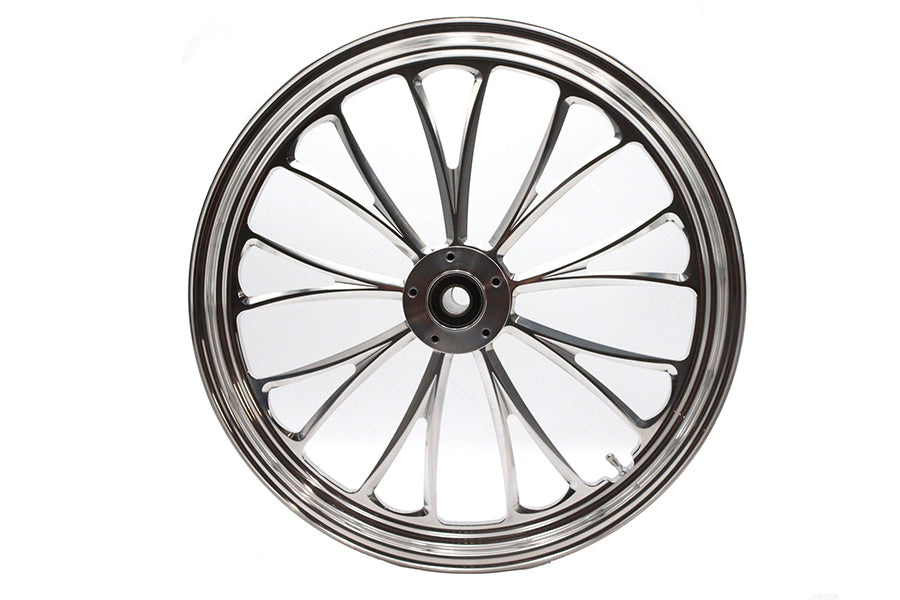 HARLEY 21 inch x 2.15 inch Manhattan Front Wheel Polished Aluminum Fits 0-  Custom, Application