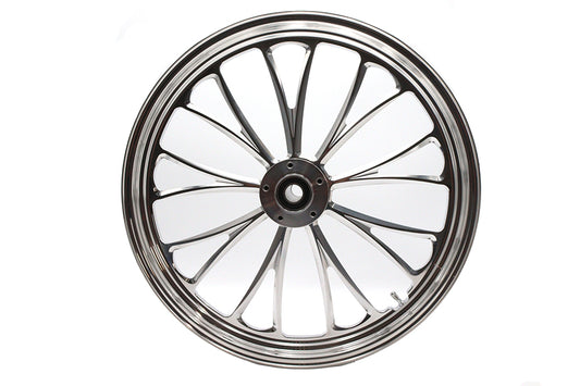 HARLEY 21 inch x 2.15 inch Manhattan Front Wheel Polished Aluminum Fits 0-  Custom, Application