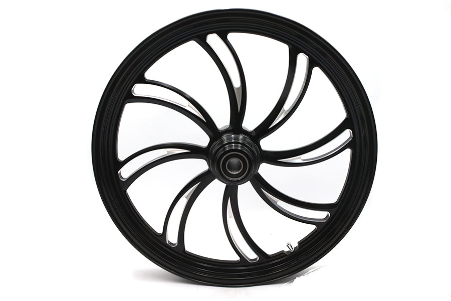 HARLEY 21 inch x 2.15 inch Vortex Front Wheel Black Cut Fits 0-  Custom, application