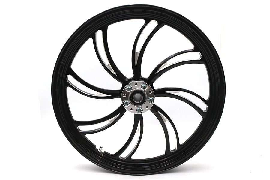 HARLEY 21 inch x 2.15 inch Vortex Front Wheel Black Cut Fits 0-  Custom, application