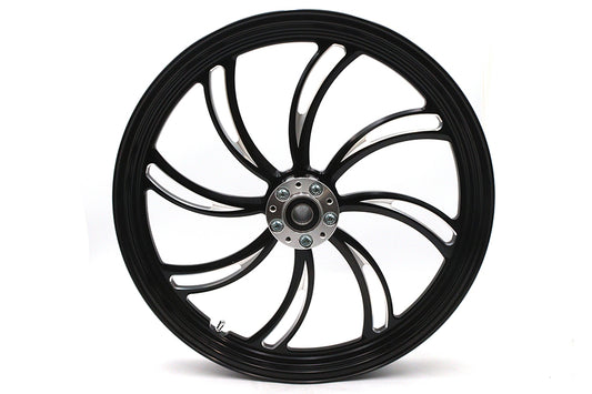 HARLEY 21 inch x 2.15 inch Vortex Front Wheel Black Cut Fits 0-  Custom, application
