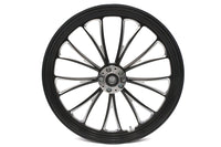 HARLEY 21 inch x 2.15 inch Manhattan Front Wheel Black Cut Fits 0-  Custom, Application