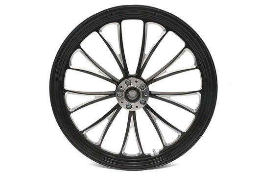 HARLEY 21 inch x 2.15 inch Manhattan Front Wheel Black Cut Fits 0-  Custom, Application