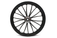 HARLEY 21 inch x 2.15 inch Manhattan Front Wheel Black Cut Fits 0-  Custom, Application