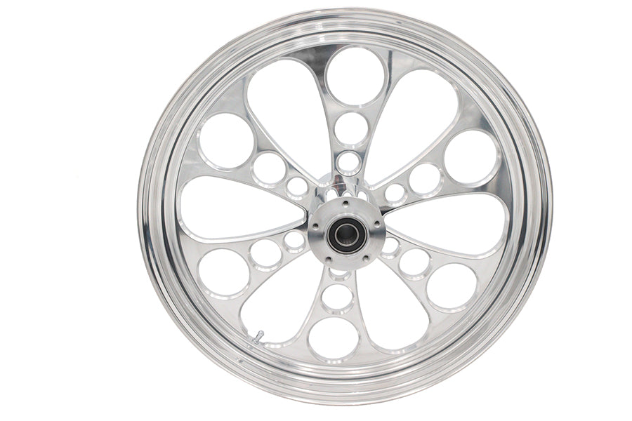 HARLEY 21 inch x 3.5 inch Kool Kat Front Wheel Polished Aluminum Fits 0-  Custom, Application