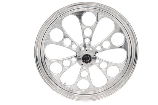 HARLEY 21 inch x 3.5 inch Kool Kat Front Wheel Polished Aluminum Fits 0-  Custom, Application