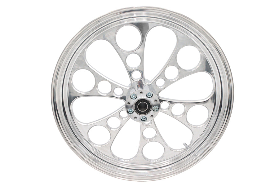 HARLEY 21 inch x 3.5 inch Kool Kat Front Wheel Polished Aluminum Fits 0-  Custom, Application