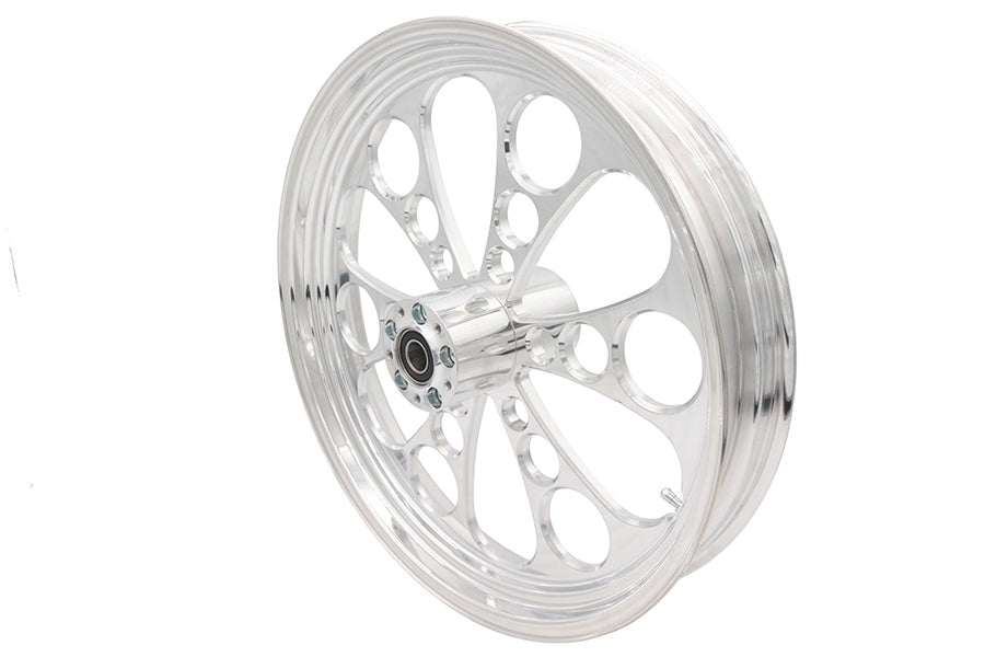 HARLEY 21 inch x 3.5 inch Kool Kat Front Wheel Polished Aluminum Fits 0-  Custom, Application
