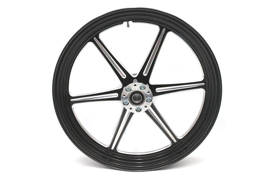 HARLEY 21 inch x 3.5 inch Revolver Front Wheel Black Cut Fits 0-  Custom, application