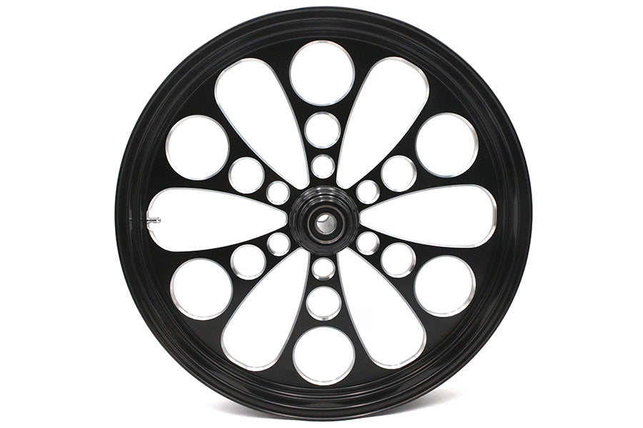 HARLEY 21 inch x 3.5 inch Kool Kat Front Wheel Black Cut Fits Custom 0- , Application
