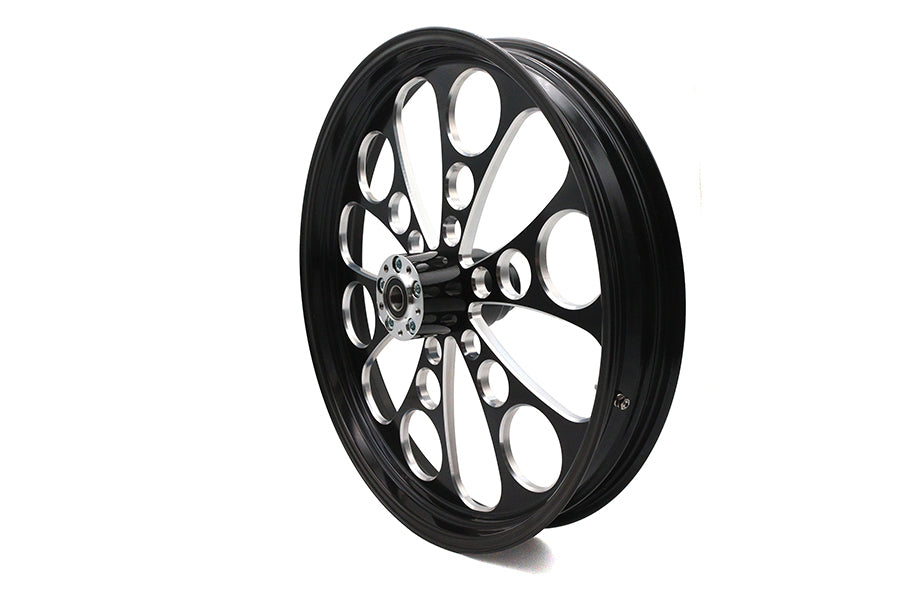 HARLEY 21 inch x 3.5 inch Kool Kat Front Wheel Black Cut Fits Custom 0- , Application