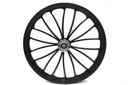 HARLEY 26 inch x 3.5 inch Manhattan Front Wheel Black Cut Fits 0-  Custom, Application