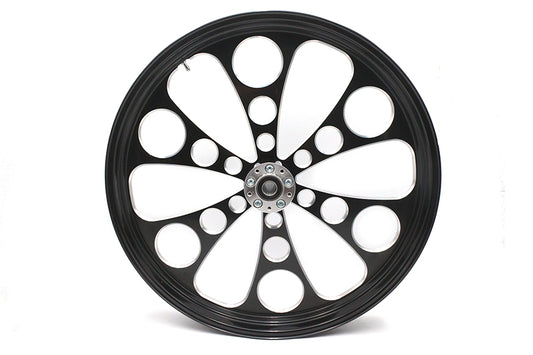 HARLEY 26 inch x 3.5 inch Kool Kat Front Wheel Black Cut Fits 0-  Custom, Application