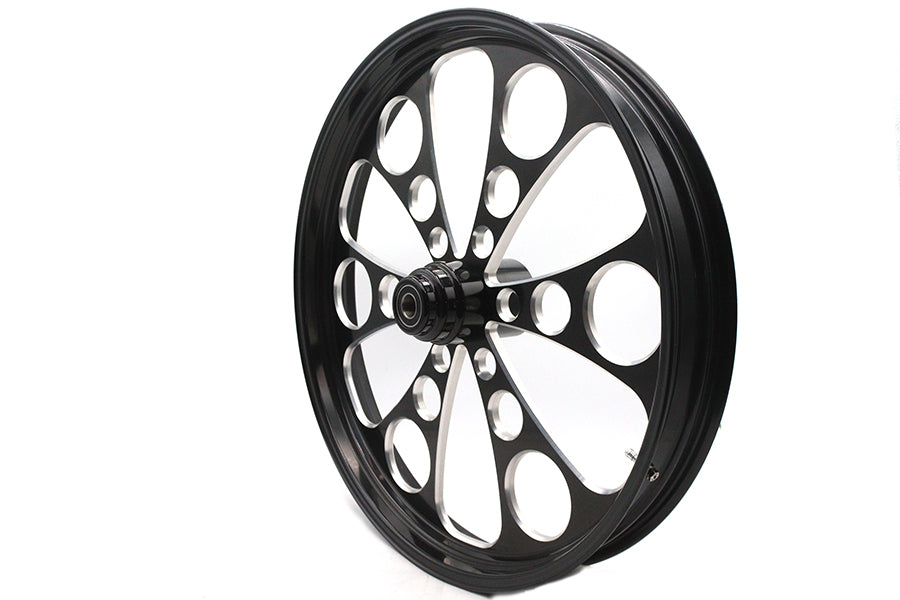 HARLEY 26 inch x 3.5 inch Kool Kat Front Wheel Black Cut Fits 0-  Custom, Application