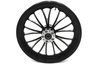 HARLEY 18 inch x 3.5 inch Manhattan Front Wheel Black Cut Fits 0-  Custom, Application