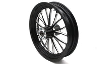 HARLEY 18 inch x 3.5 inch Manhattan Front Wheel Black Cut Fits 0-  Custom, Application
