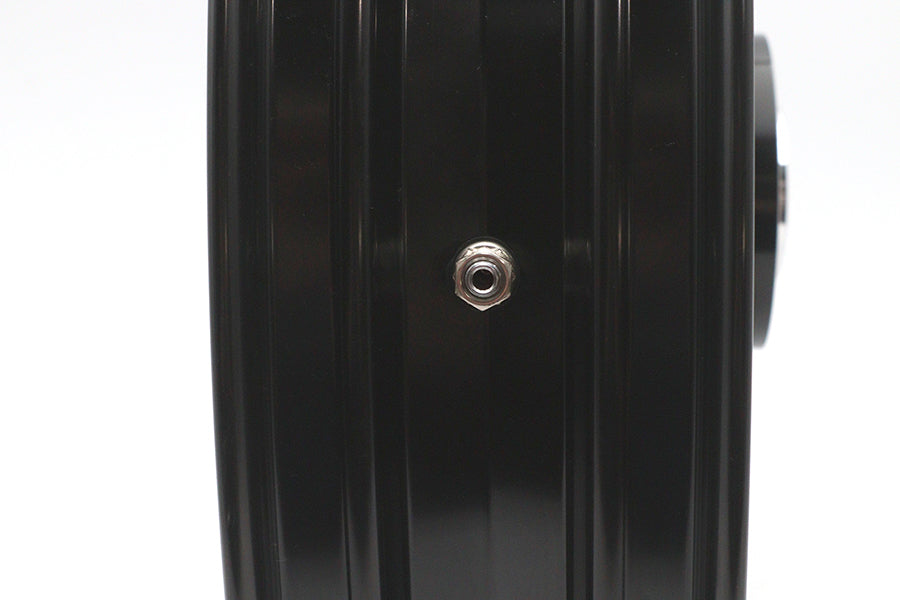 HARLEY 18 inch x 3.5 inch Manhattan Front Wheel Black Cut Fits 0-  Custom, Application