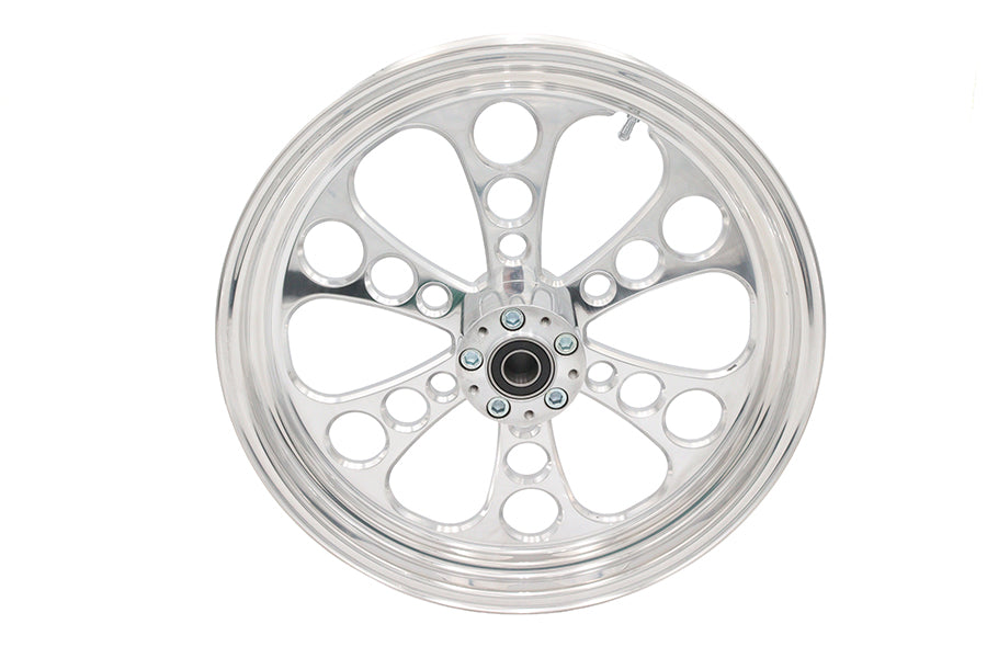 HARLEY 18 inch x 3.5 inch Kool Kat Front Wheel Polished Aluminum Fits 0-  Custom, Application