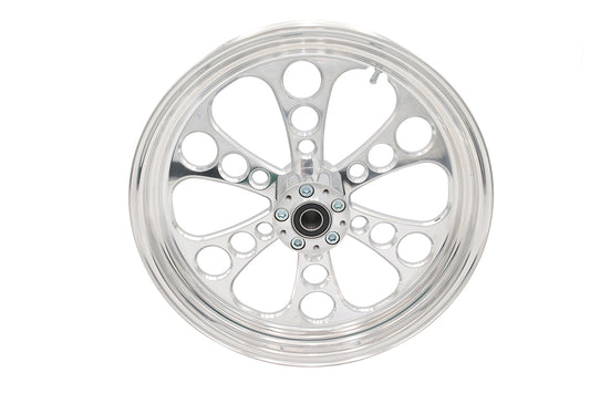HARLEY 18 inch x 3.5 inch Kool Kat Front Wheel Polished Aluminum Fits 0-  Custom, Application