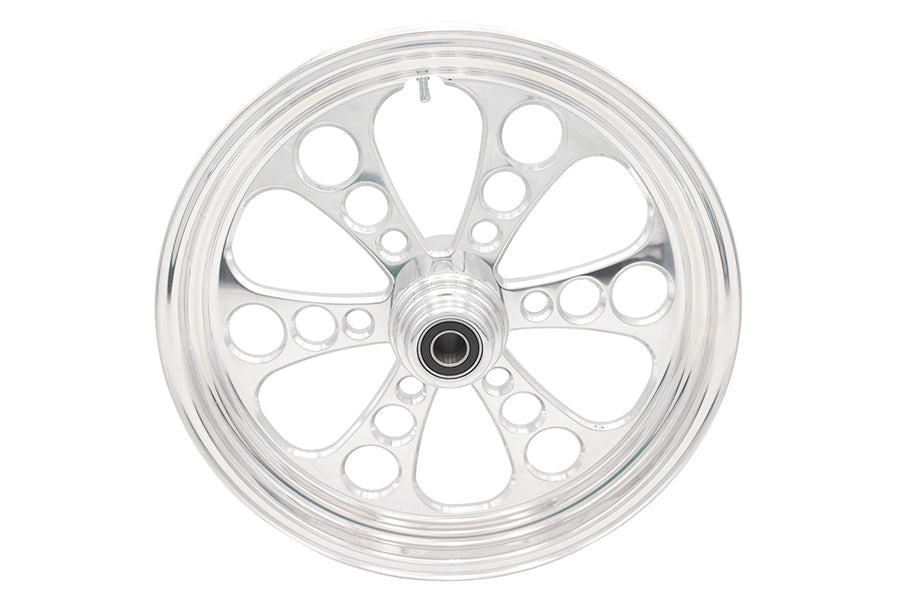 HARLEY 18 inch x 3.5 inch Kool Kat Front Wheel Polished Aluminum Fits 0-  Custom, Application