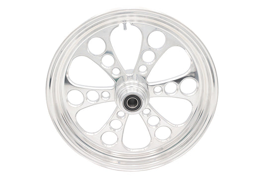 HARLEY 18 inch x 3.5 inch Kool Kat Front Wheel Polished Aluminum Fits 0-  Custom, Application